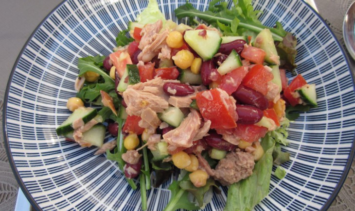 Peulvruchten salade met tonijn